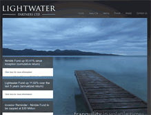 Tablet Screenshot of lightwaterpartners.com